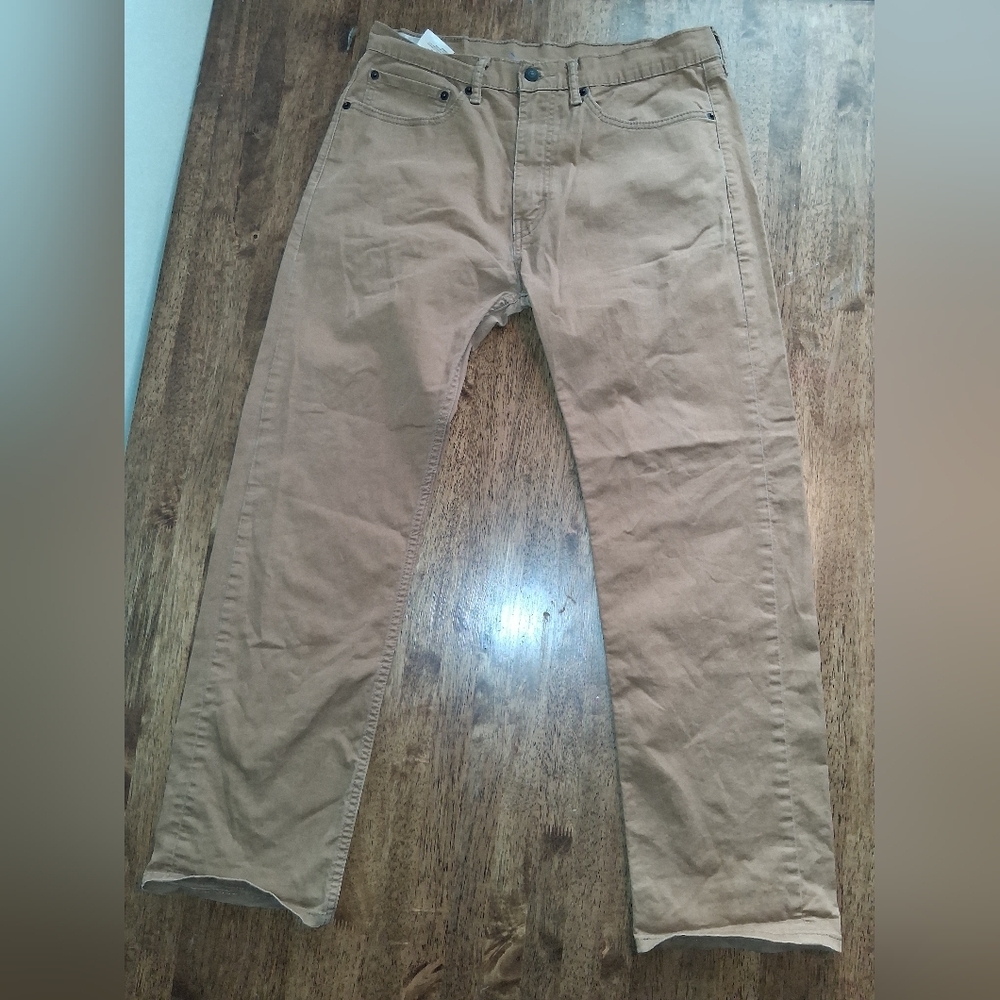Levi's 505 Camel Color Straight Leg Jeans 34x29